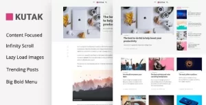 Kutak Minimal Blog WordPress Theme 2.2 GPL Theme