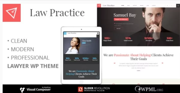 LAWPRACTICE | Lawyer Responsive WordPress Theme 3.5 GPL Theme