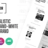 La Minor Minimalistic Black and white Storybrand WordPress Theme 1.0.0破解版主题