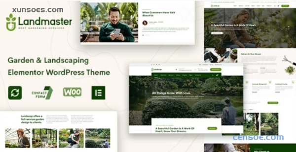 Landmaster Garden Landscaping WordPress Theme 2.1.0 GPL Theme