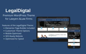 LegalDigital Responsive WordPress Theme WordPress Theme 1.0.0 GPL Theme