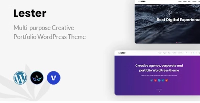 Lester Creative Portfolio WordPress Theme 3.0 GPL Theme 1 Lester Creative Portfolio WordPress Theme 3.0 GPL Theme