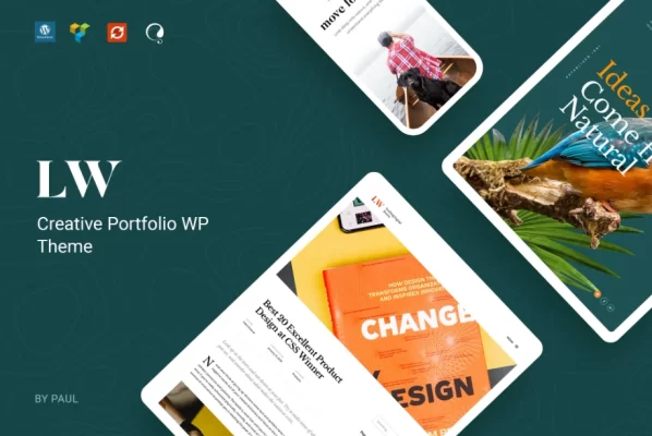 Lewis Creative Portfolio WordPress Theme 1.0.1 GPL Theme
