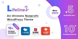 Lifeline 2 An Ultimate Nonprofit WordPress Theme for Charity, Fundraising and NGO Organizations 6.5 GPL Theme