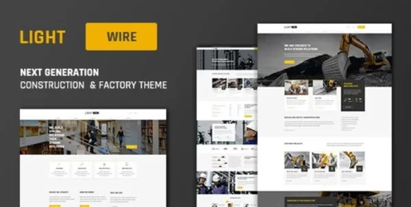 Lightwire Construction And Industry Theme 1.1.0 GPL Theme