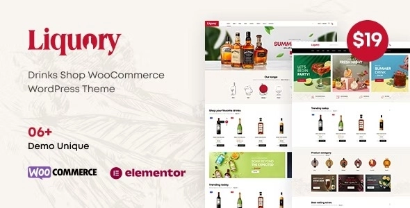 Liquory Drinks Shop WooCommerce Theme 1.0.8 GPL Theme