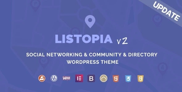 Listopia Directory, Community WordPress Theme 3.1.0 GPL Theme