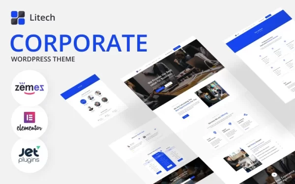 Litech Bootstrap Corporate WordPress Theme 1.0.1 GPL Theme