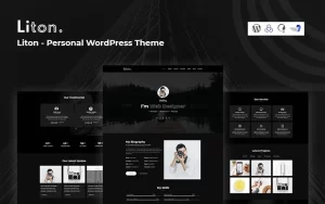 Liton Personal CV Responsive WordPress Theme 1.0.0 GPL Theme