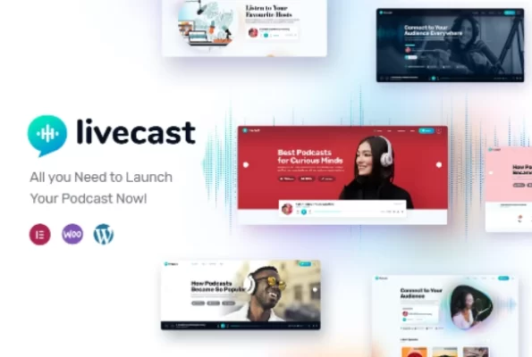 Livecast Podcast Theme 1.0.7 GPL Theme