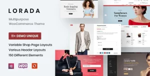 Lorada Responsive Elementor eCommerce Theme 4.1.2 GPL Theme