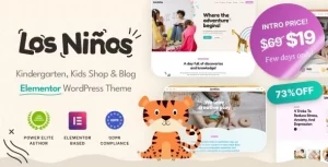 Los Ninos Children Education WordPress Theme 1.0.3 GPL Theme