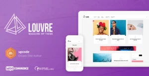 Louvre Minimal Magazine and Blog WordPress Theme 1.0.8 GPL Theme
