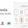 Lusia Card Design Website WordPress Theme 1.0.1破解版主题