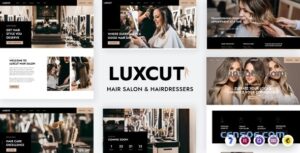 Luxcut Hair Salons and Hairdressers WordPress Theme 1.2 GPL Theme