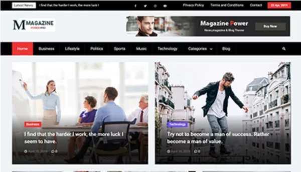Magazine Power Pro 2.3.1 GPL Theme