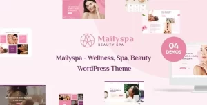 Mailyspa Beauty Wellness WordPress Theme 1.1.0 GPL Theme