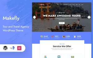 Makefly Tour and Travel WordPress Theme 1.0.0 GPL Theme