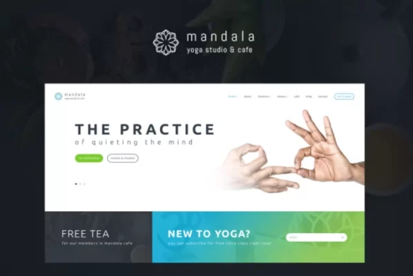 Mandala Yoga Studio WordPress Theme 2.2 GPL Theme