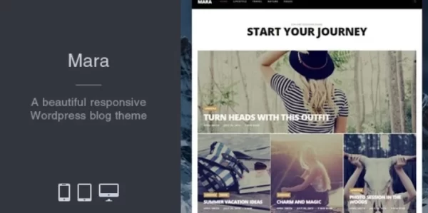 Mara Beautiful Photo WordPress Blog Theme 2.4.81 GPL Theme