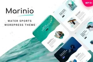 Marinio Surfing Scuba Diving WordPress Theme 1.05 GPL Theme