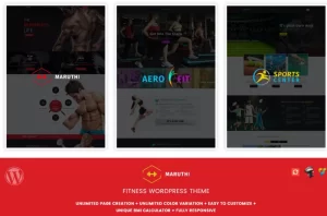 Maruthi Fitness Fitness Center WordPress Theme 2.7 GPL Theme