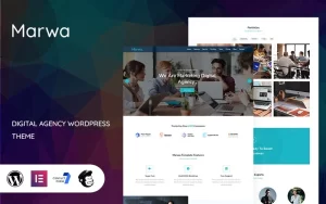 Marwa Digital Agency WordPress Theme 1.0.0 GPL Theme