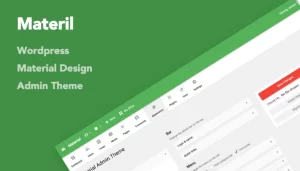 Materil WordPress Material Design Admin Theme 3.2 GPL Plugins