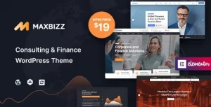 Maxbizz Consulting Financial Elementor WordPress Theme 1.2.3.4 GPL Theme