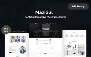 Mazidul Portfolio Responsive WordPress Theme 1.0.0 GPL Theme