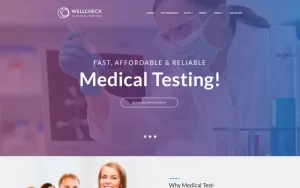 MediCheck Medical Laboratory Responsive WordPress Theme 1.0.0 GPL Theme