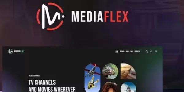 MediaFlex – TV Channel Streaming WordPress Theme 1.0 GPL Theme