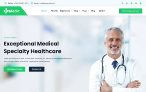 Medic Health, Hospital and Medical Clinic WordPress Theme 1.0.0 GPL Theme