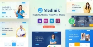 Medinik Doctor Medical WordPress Theme 1.3.4 GPL Theme