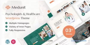 Medunit | Psychology Health Care WordPress Theme 1.0 GPL Theme