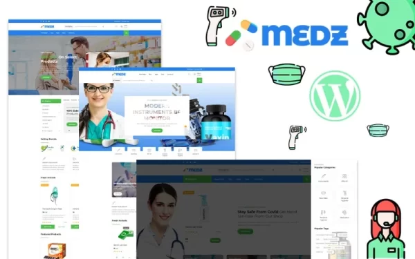 Medz Medical Shop and Medical Equipment WordPress Theme 1.0.0 GPL Theme