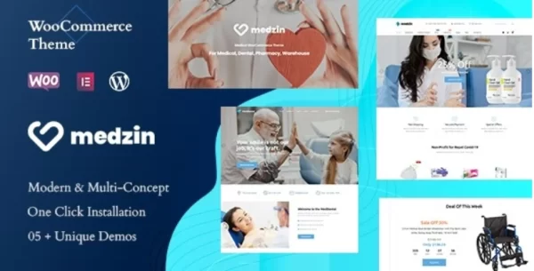 Medzin – Multipurpose Medical WooCommerce WordPress Theme 1.0.4 GPL Theme