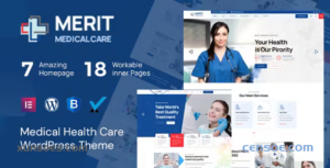 Merit Health Medical WordPress Theme RTL Ready 2.1 GPL Theme