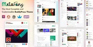 MetaFans Community Social Network BuddyPress Theme 3.3.5 GPL Theme