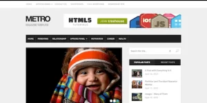 Metro Elegant Premium Magazine WordPress Theme 1.3.0 GPL Theme