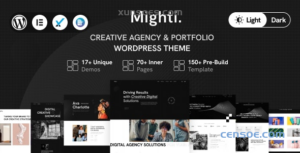 Mighti Creative Agency Portfolio WordPress Theme 1.0.4 GPL Theme