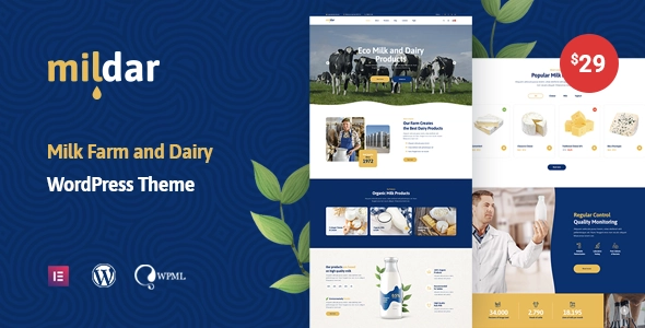 Mildar Dairy Farm Milk WordPress Theme + RTL 1.0.2 GPL Theme 1 Mildar Dairy Farm Milk WordPress Theme + RTL 1.0.2 GPL Theme
