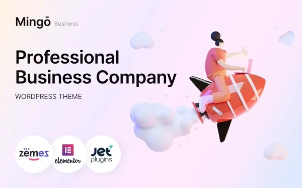 Mingo Professional Business Company WordPress Theme 1.0.1 GPL Theme