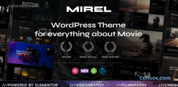 Mirel Movie Studios and Filmmakers WordPress Theme 1.0.0 GPL Theme
