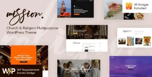 Mission Church Religion Multipurpose WordPress Theme 1.3.1 GPL Theme