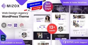 Mizox Web Design Agency 1.1 GPL Theme