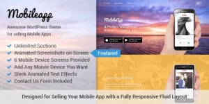 MobileApp WordPress Theme 1.0.13 GPL Theme