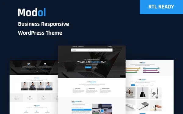 Modol Business Responsive WordPress Theme 1.0.0 GPL Theme