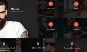Morgan – Resume, vCard and Profile Theme 3.5.1 GPL Theme
