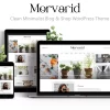 Morvarid Clean Minimalist Blog Shop WordPress Theme 1.0.6破解版主题